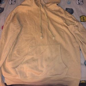 Pale Yellow American Eagle Soft Hoodie.